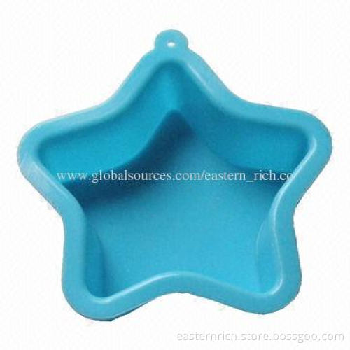 Silicone mini bakeware, star, sized 12.7x12.7x3.5cm